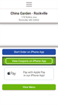 Mobile Screenshot of chinagardenrockville.com